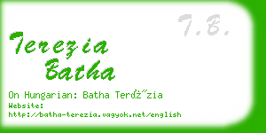 terezia batha business card